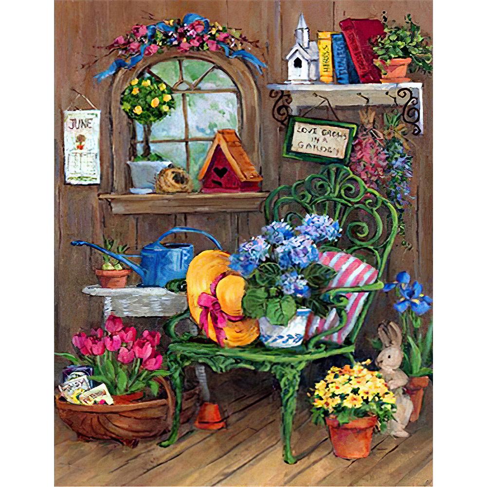 

5D комплект горный хрусталь DIY цветок растение квадратный алмаз алмазная живопись ремесло ~