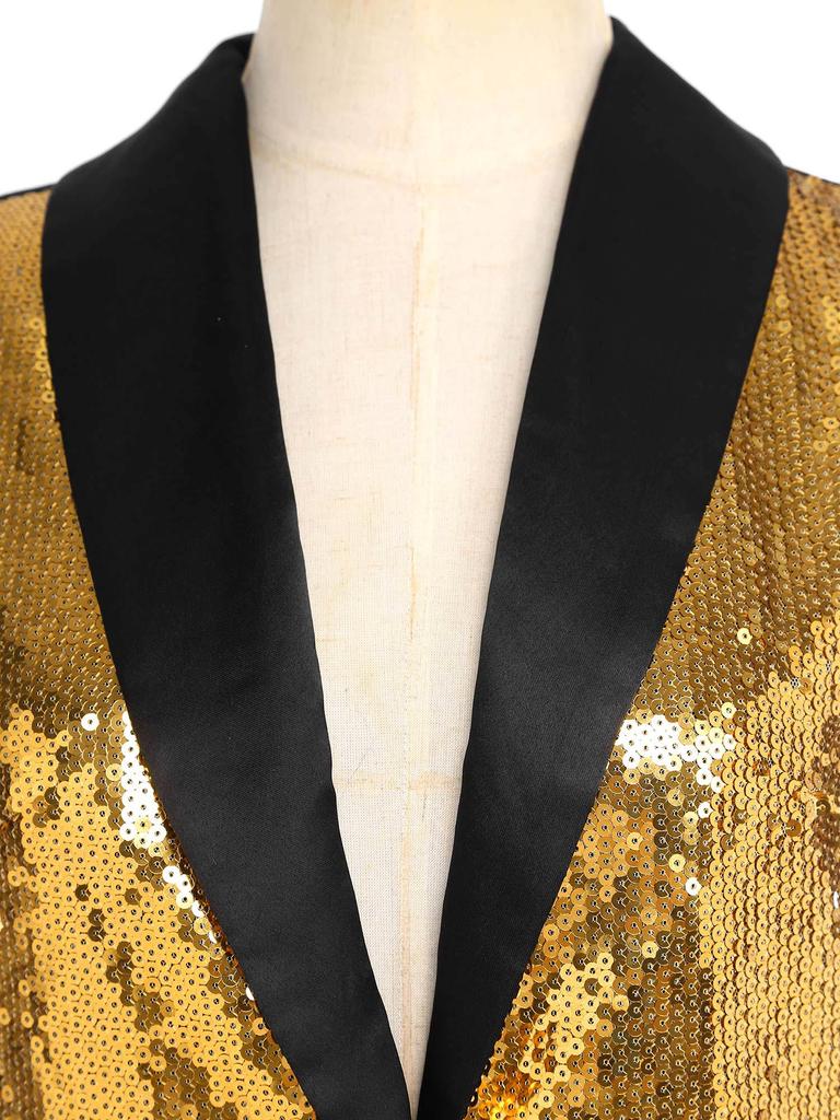 Dámská elegantní flitrová vesta pro svatebního hosta S-XXL Banketová párty Vesta Třpytivý výstřih do V Bez rukávů Oslavní oděv