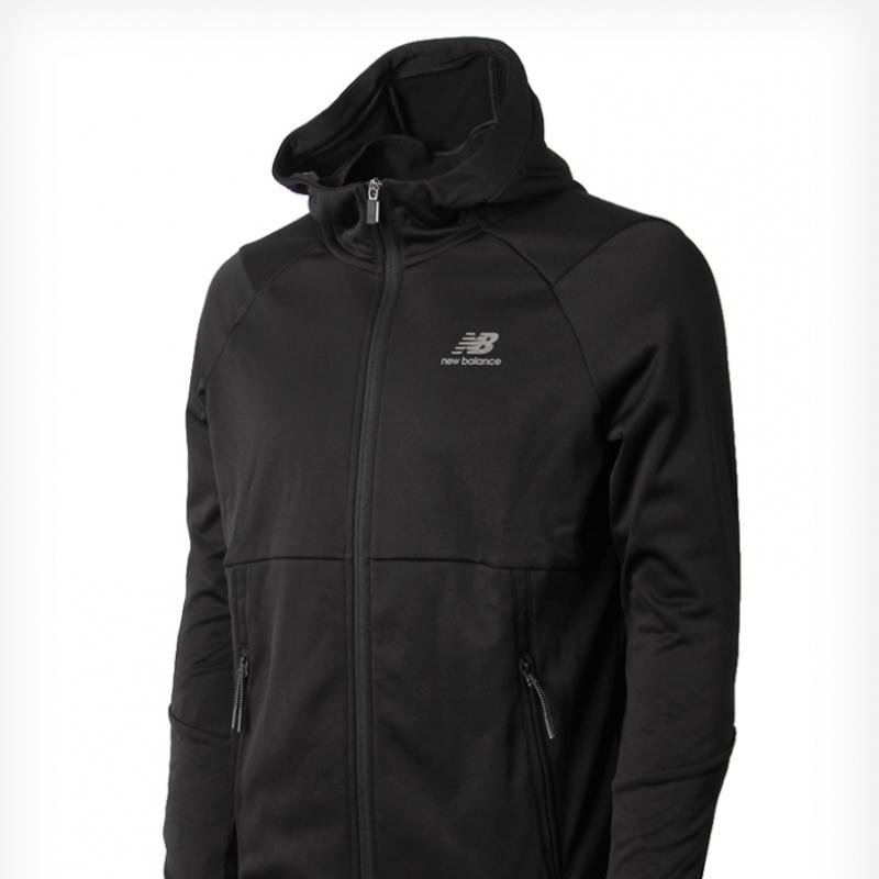 New Balance Uni Brushed Training Hooded Zip Up Jacket Nbmda47083 19 Black