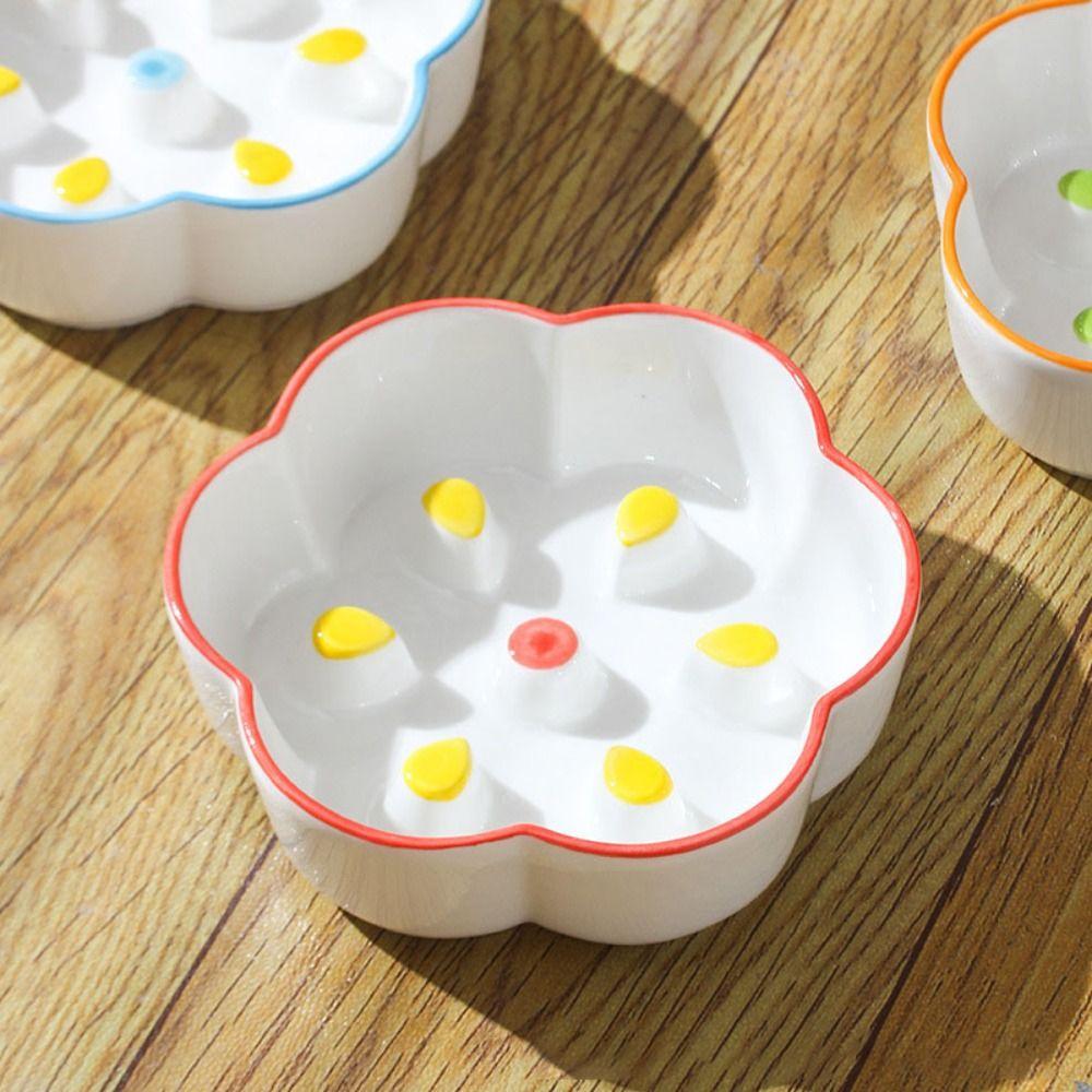 Neck Guard Ceramic Raised Pet Bowl Large Diameter Pet Food Bowl Cat Water Bowl  Outdoor Feeding