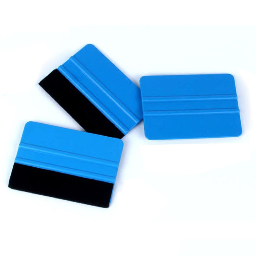 DanYun Felt Squeegee Set of 4 Car Wrapping Film Sheet Squeegee Large Squeegee Felt