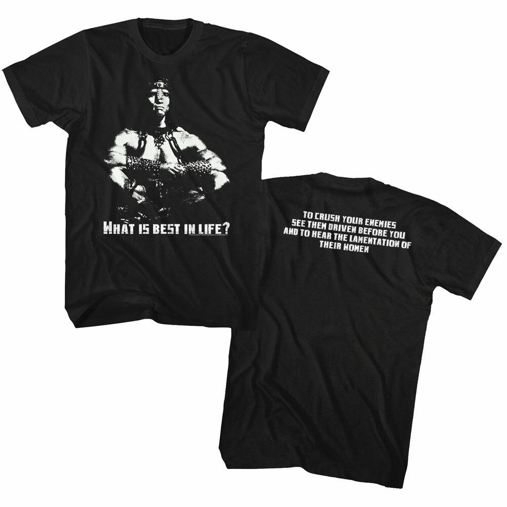 Conan The Barbarian Movie Quotes What Is Best In Life Men T-Shirt XXXXL