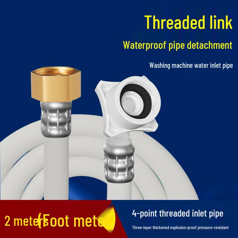 Anti-Detachment Extended Water Inlet Hose for Fully Automatic Washing Machine
