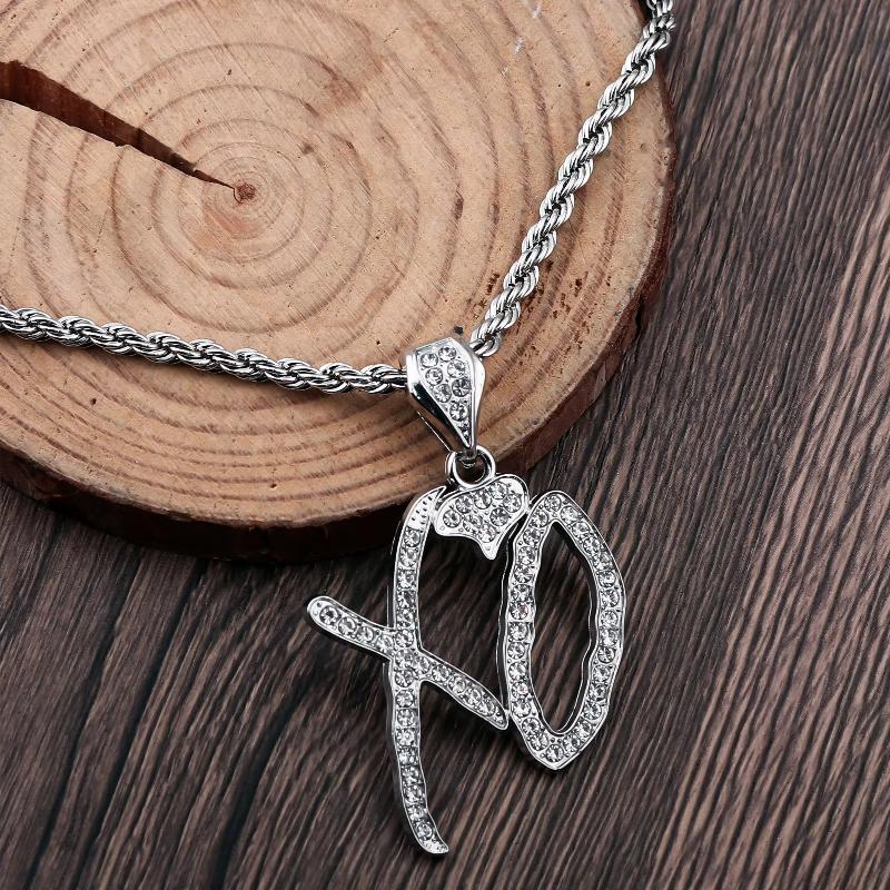 1 Stück Herren-Streetwear-Schmuckaccessoires, exquisite Halskette mit Anhänger aus weißem Zirkonia