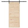 Sliding Door Natural 80 x 208 cm Solid Pine Wood