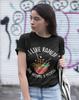 Powered-by-Anime-amp-Ramen Otaku Anime Fan Damen Obersize Shirt  Baumwolle