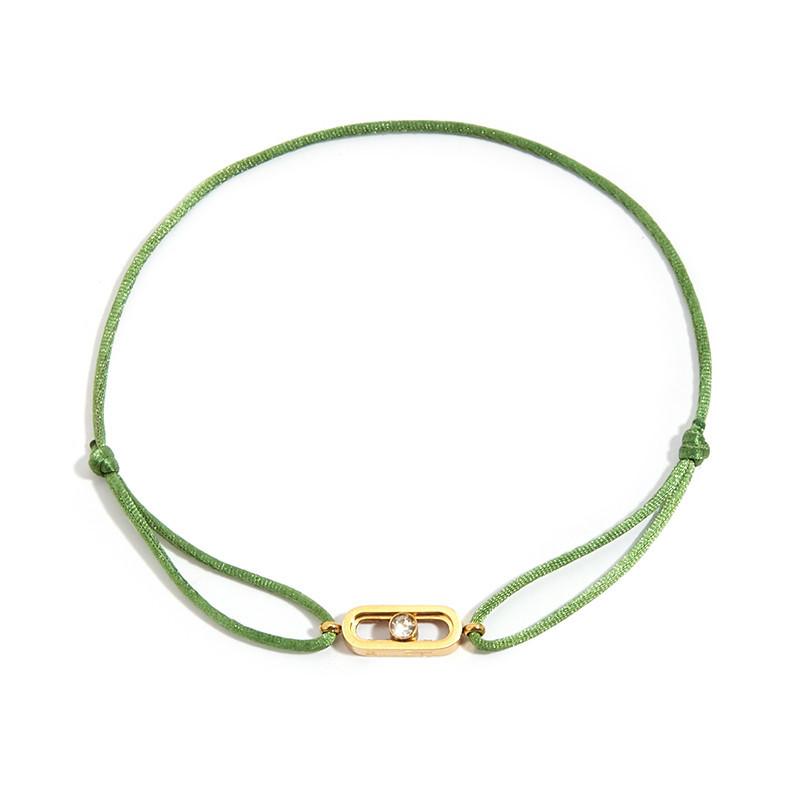 Colorful Cord Bracelet Set with Gold Crystal Charm Adjustable Handmade Boho Bracelets for Women, Minimalist Stackable Jewelry Gift
