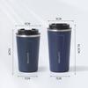 Insulated Stainless Steel Coffee Cup with Smart Temperature Display and Lid - Portable Gift for Men and Women