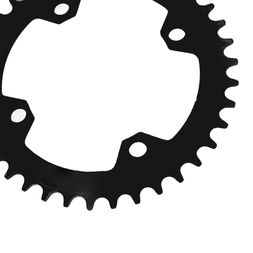 Fahrrad Hohlkurbelgarnitur Aluminiumlegierung 38T Narrow Wide Kettenblatt und 36 bis 38T Kettenschutz für Outdoor-Fahrten