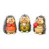 3pcs Lovely Artificial Hedgehog Statue Desktop Decoration Cartoon Figurine Animal Model Miniature Garden Decor Children