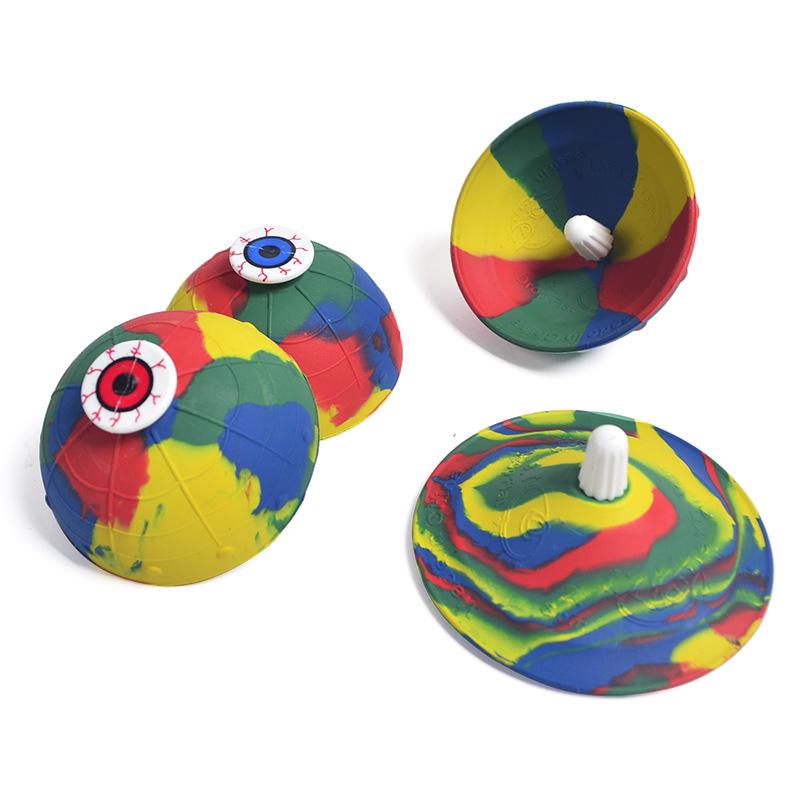 1Pc Bouncing Camo Bowl, Stress Relief Party Favor, Fun Desk Toy for Adults, Office & Home, Novelty Gift, Interactive Fun