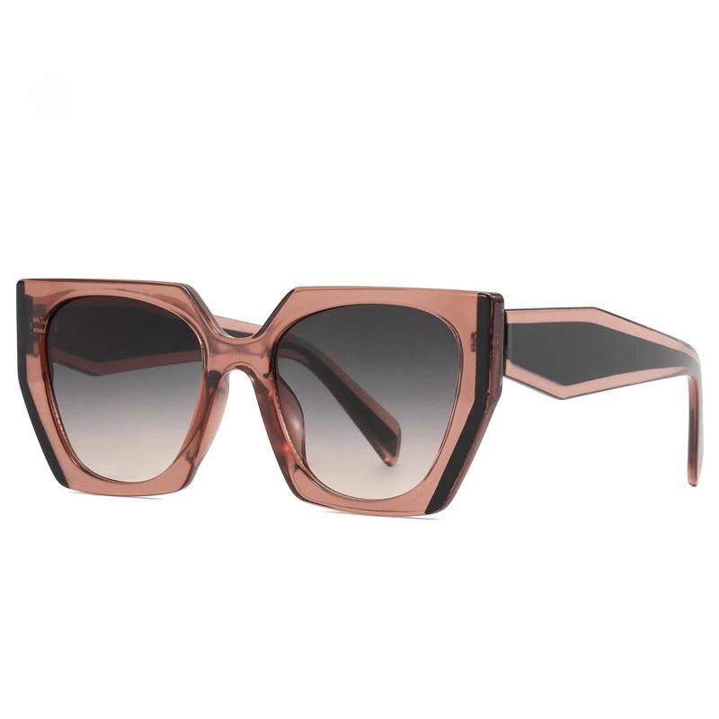 Women'S Irregular Square Sunglasses Large Frame Sunglasses Men'S Retro Modern Cat Eye Sunglasses Women'S Sun Visors