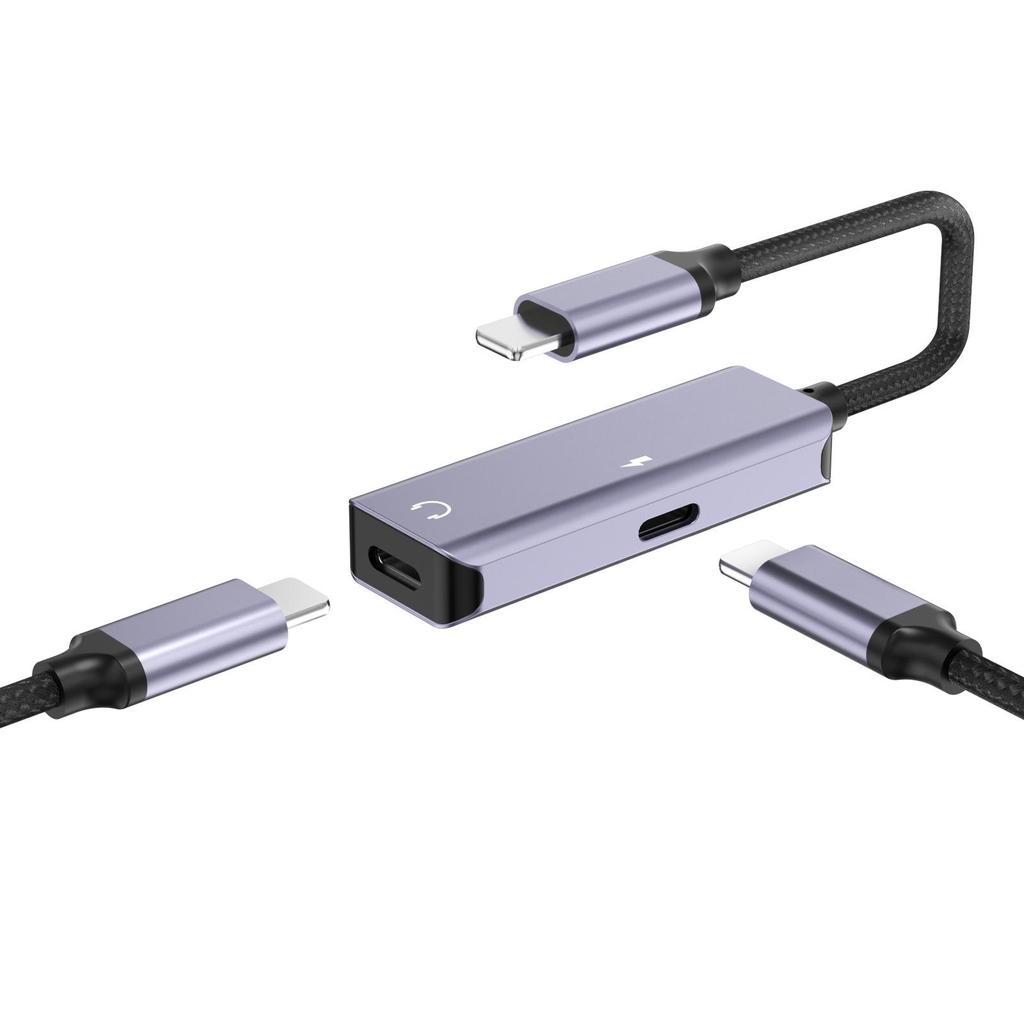 2-in-1 Apple Type-C PD Charging & Audio Adapter for 16/17 Models