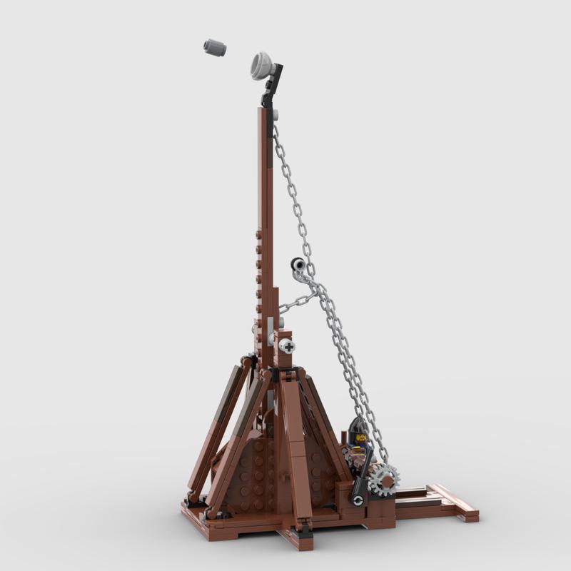 Medieval Catapult Building Blocks - Creative Assembly Toy for LEGO MOC-185933