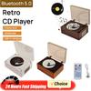 Retro CD Player USB-C Rechargeable Bluetooth 5.0 Speaker Portable Stereo CD Player Remote Control Home Music Player for Home