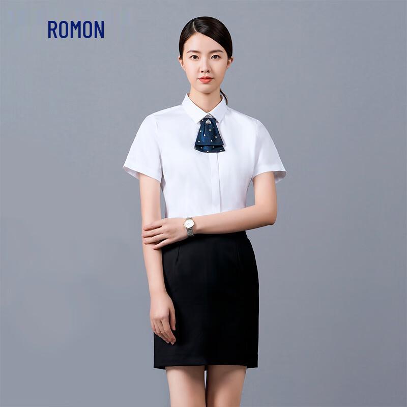 

Romons Women s Slim Fit V-Neck Short Sleeve Work Shirt 42
