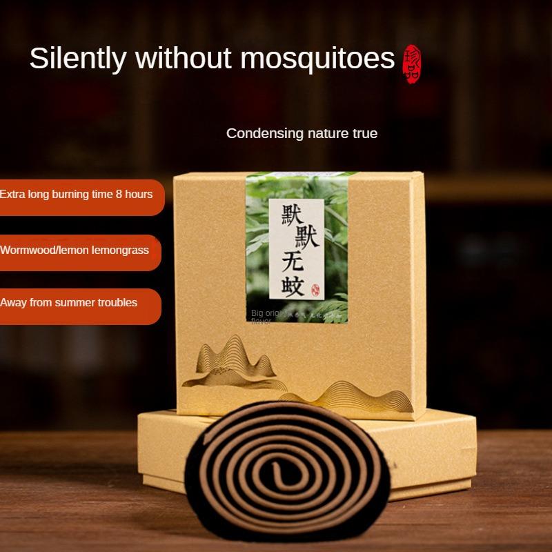 8 Hours Mosquito Repellent Coil Lemongrass Lemon Grass Mugwort Incense Herbal Fresh Scent Ornaments for Home Fragrance Holders