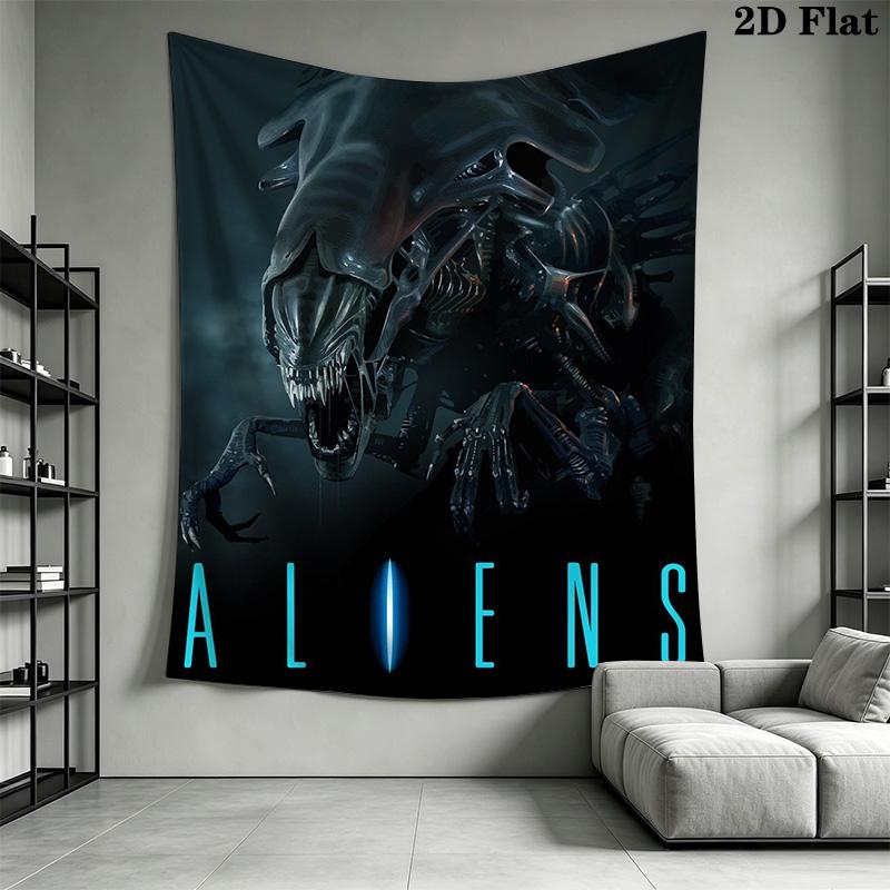 Alien Pattern Home Decor Tapestry, Wall Hanging, Decorative RV Wall Cloth.SGT0917496