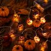 Halloween Battery Operated String Lights with Pumpkin Decorations for Indoor Outdoor Party Decor