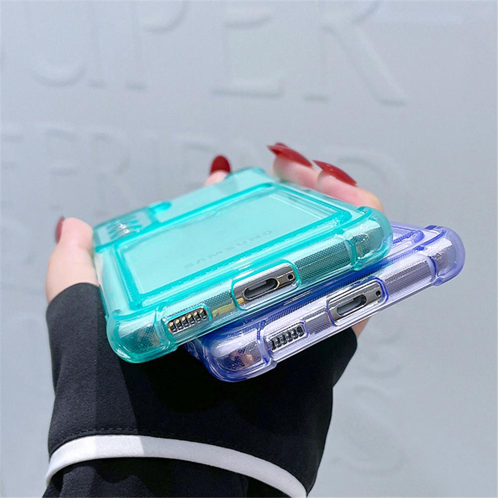 Card Slot Bag Holder Case For Samsung Galaxy S22 Ultra S21 Fe S20 S10 Plus Note 20 10 A72 A52 A42 A32 A22 A12 A13 A33 A53 Cover