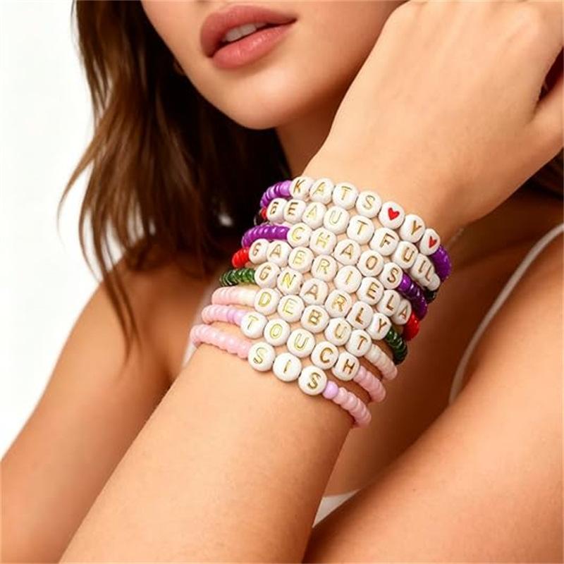 JYL TS Bracelet Friendship Stackable  Colorful Beads Nurtures Loyal Bonds
