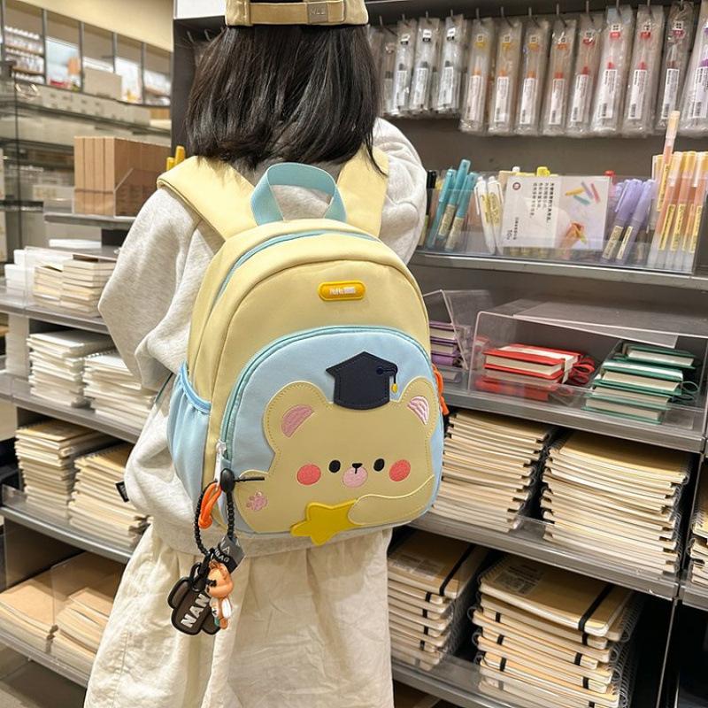 Schoolbag Fashion Cartoon School Bag Kindergarten Backpack Children's School Bag Men's and Women's Children's Backpack New Anti-Lost Bag