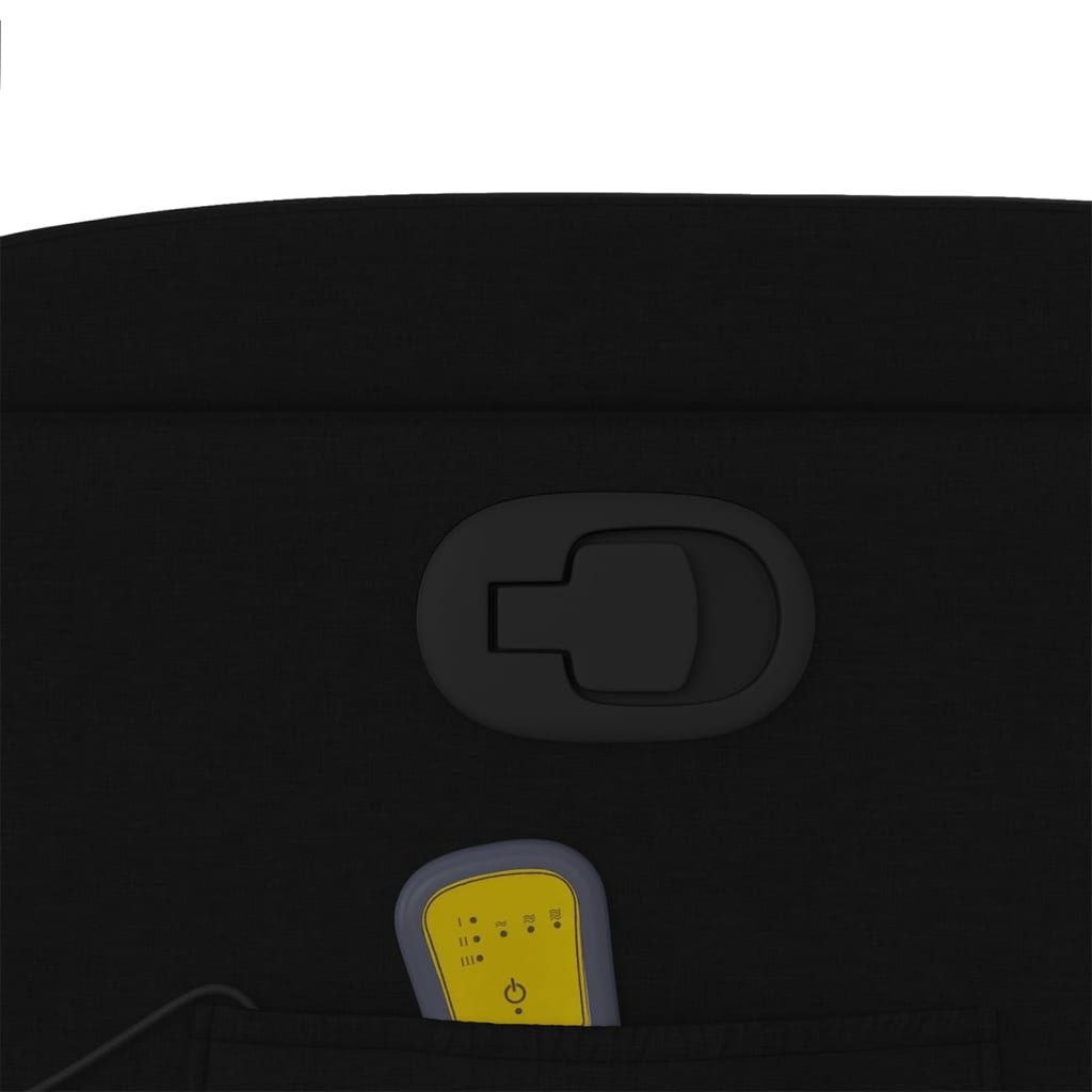 Massage Relax Chair Black Fabric