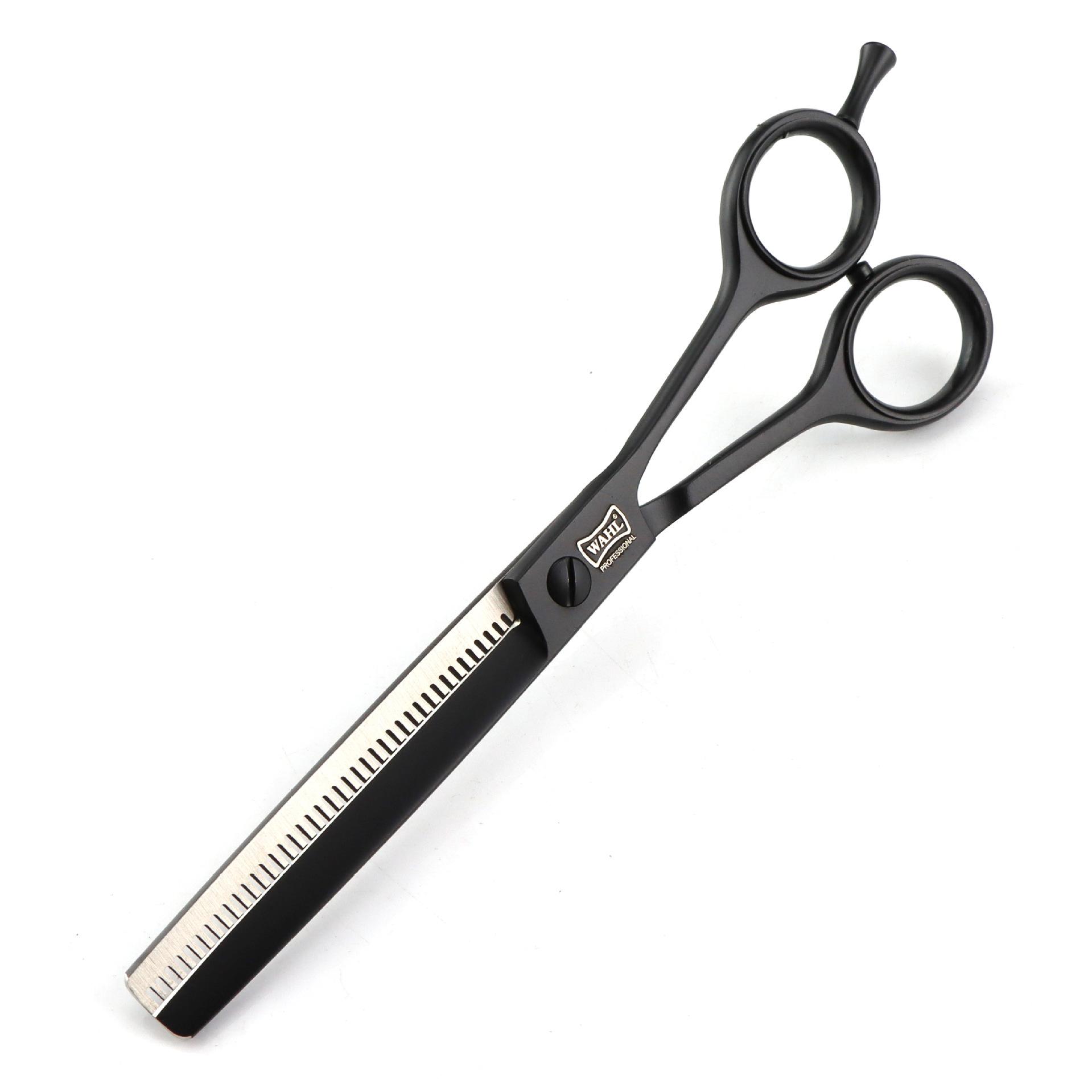 

6.0/6. 5/7.0 inch black, Waldorf personality, hair scissors, hair scissors sharp knife head flat cut Black 6.5inch reverse scissors