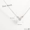Disney Mickey Mouse Platinum Flat Pendant Necklace, Elegant and Simple, Perfect Gift for Christmas (PPCDS20326)