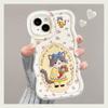 Bouquet cat is suitable for Apple 17promax mobile phone case iphone15 double bracket 16 silicone 14 cute anti-drop