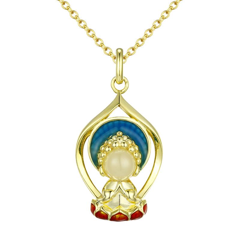 S925 Sterling Silver Foyou Ankang Necklace Women s Versatile Premium Jewelry Niche Accessories 925 silver