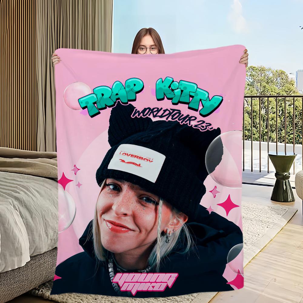 Singer Young Miko Atts Blanket Skin friendly comfort warm soft plush blanket suitable sofa living room office bedroom