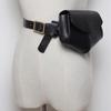 Korean Version of Mini Pockets Ladies PU Leather Waist Belt Bag Women Mini Disco Waist Pack