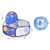120cm Zeshoekige Kinder Ballenbak met Basketbalring Draagbaar Opvouwbaar Kinder Speelhek Speeltuin Gym Speelmat Baby Sport Educatie