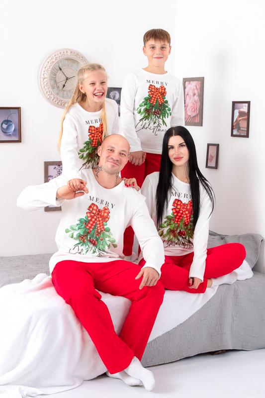 Men’s Holiday Pajamas – Soft Knit & Matching Family Style, Winter, 8625-F HC