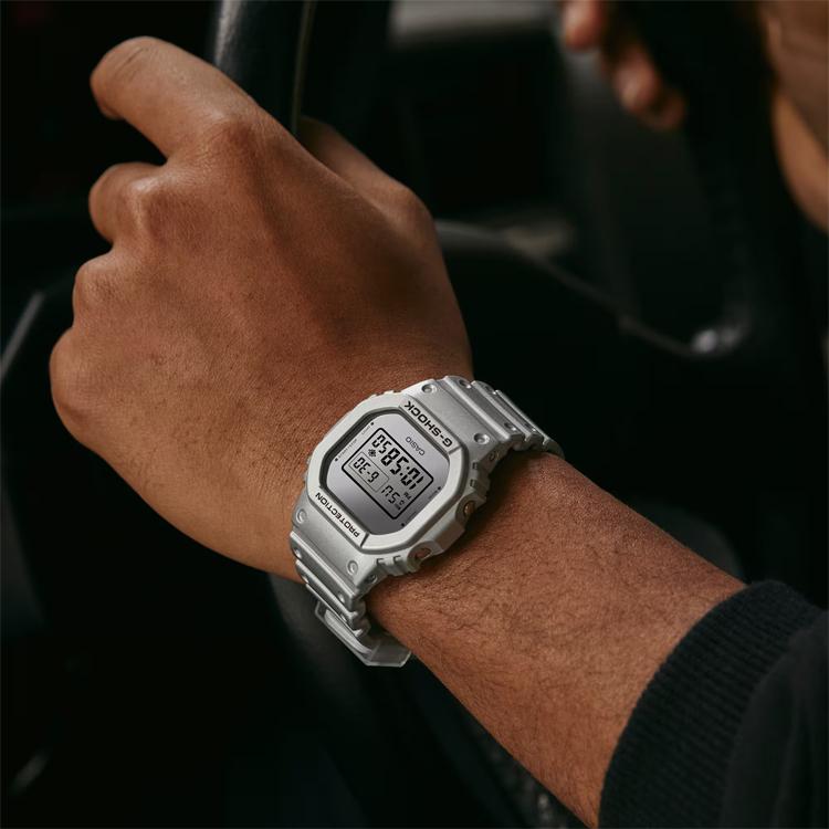 Casio Unisex G-SQUAD Series Silver Watch DW-5600FF-8JF DW-5600FF-8JF