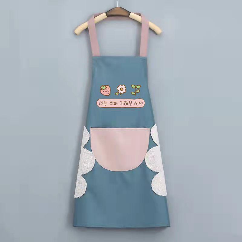 Waterproof Adult Half Apron - Oil-Proof, Dirty-Resistant, Wipable Kitchen Bib