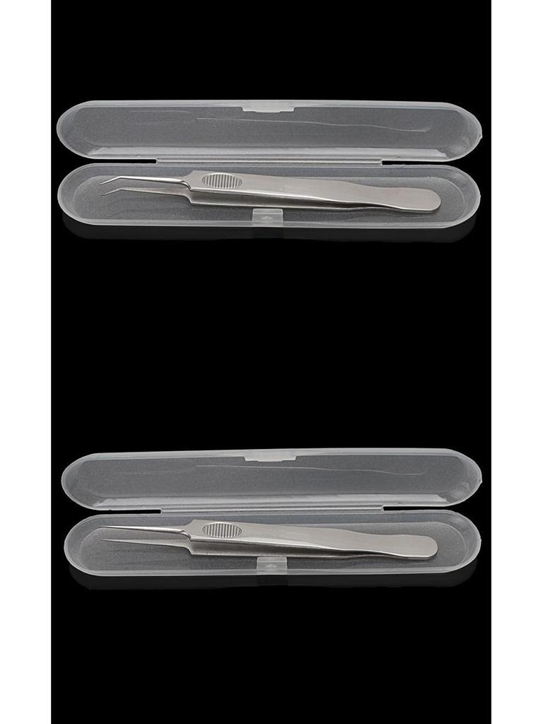 Stainless Steel Ultra-Fine Pimple Tweezers - Super Sharp Acne & Blackhead Removal Tool for Beauty Care
