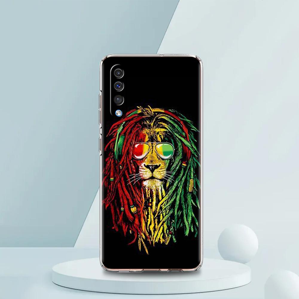 Colorful Lion Transparent Phone Case for Samsung Galaxy A16 A14 A12 A22 A24 A42 A02 A03S A06 A50 A70 A20 A30 A40 Soft Cover Bags