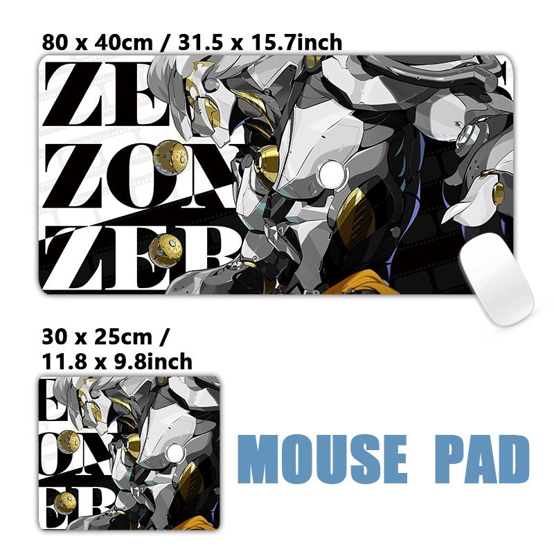 Anime Zzz Mouse Pad 900x400mm Large NonSlip Gaming Desk Mat Laptop Keyboard Tray Office Zenless Zone Zero Black