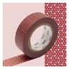 Traditional Masking Tape - Red - 1.5 Cm X 7 M
