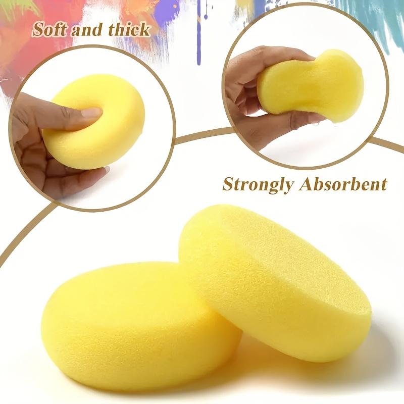 5/10Pcs/Pack Round Shape Ceramic Sponge Throwing Water Absorbing Foam Pottery Sculpture Clay Foam Cleaning Clays Painting Tools