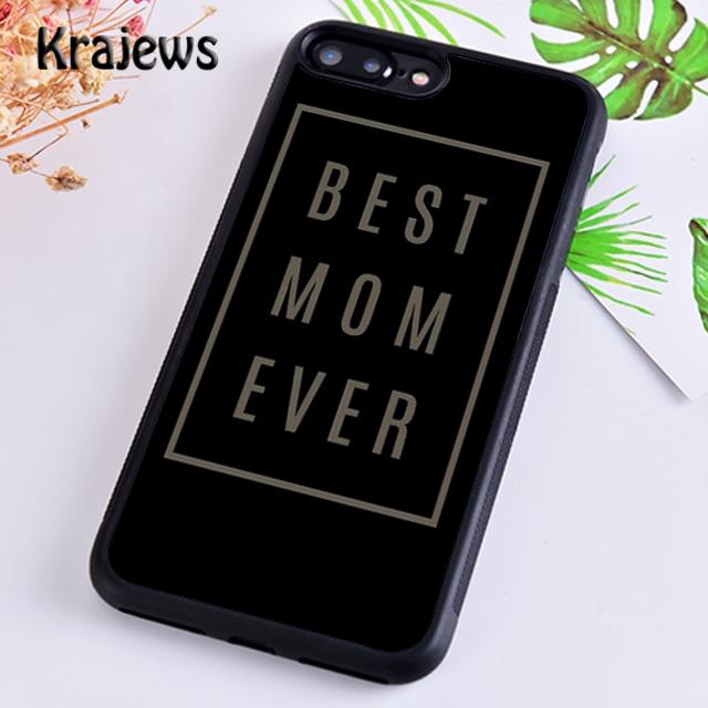 Krajews Best Mom Ever Phone Case Cover For iPhone 17 Air 16 15 14 plus 12 13 pro max coque Shell Fundas