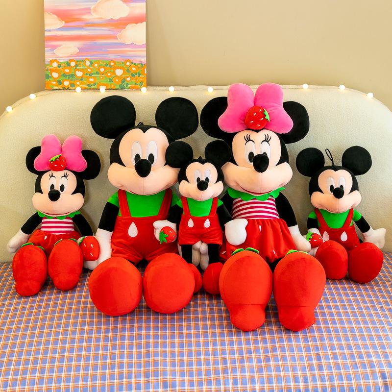 Disney Plush Toy Mickey Minnie Doll Mickey Mouse Pillow Plush Toy Stuffed Large Doll Gift