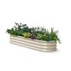 Galvanized Raised Garden Bed 6x2x1ft - 12 Tall Metal Planter Box for Outdoor Plants Vegetable Herb with Durable Steel Rot Resis