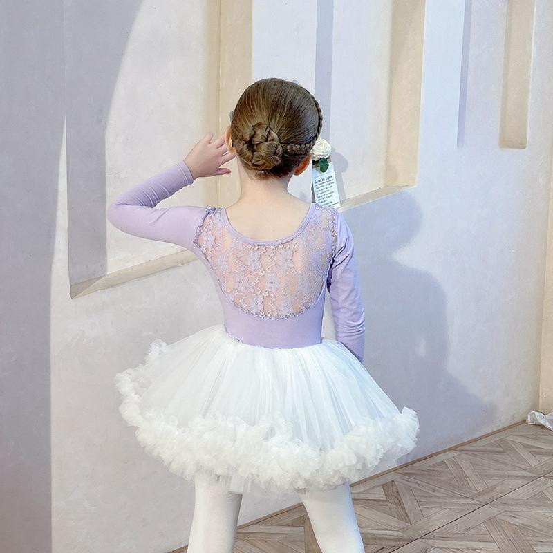 Dziecięca Odzież do Tańca Letnia z Krótkim Rękawem Dziewczęca Odzież do Ćwiczeń Koronkowa Różowa Dziecięca Odzież na Egzamin Baletowy Odzież do Tańca Chińskiego