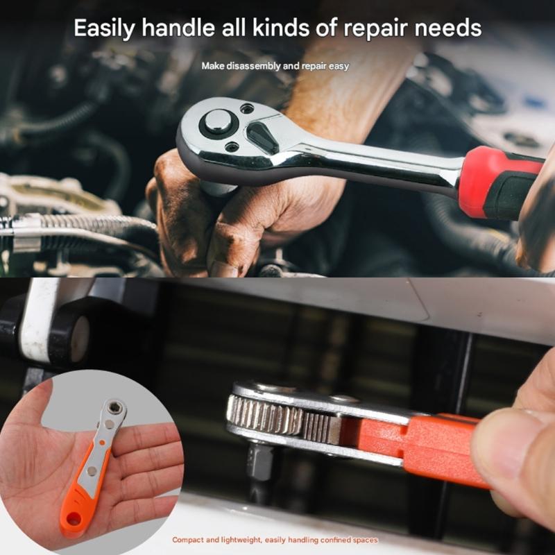 46 In 1 Complete Socket Wrench Tool Set for Auto Repairing Household Project Ratchet Screwdriver Hardware Tool Box