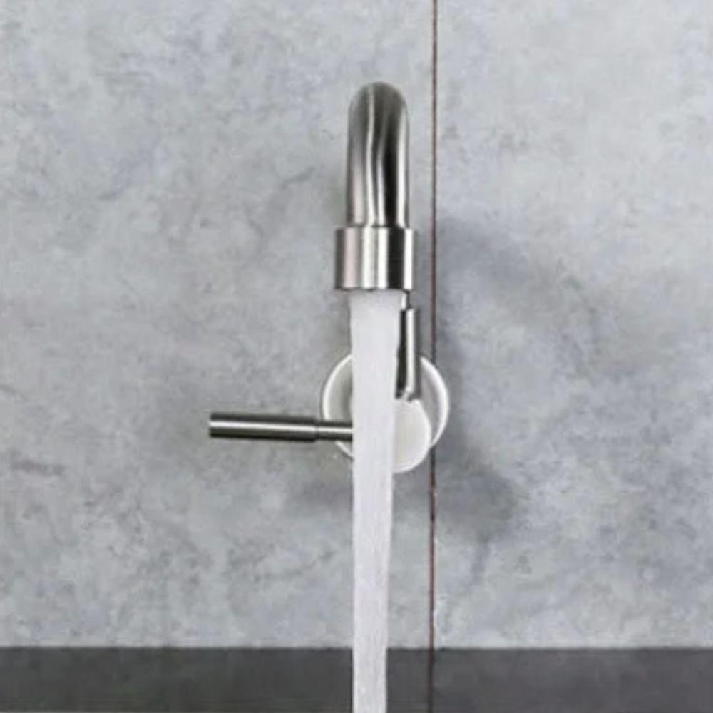 Wall Mounted Sink Water Tap Splash-proof Single Cold Water Faucet  Washbasin