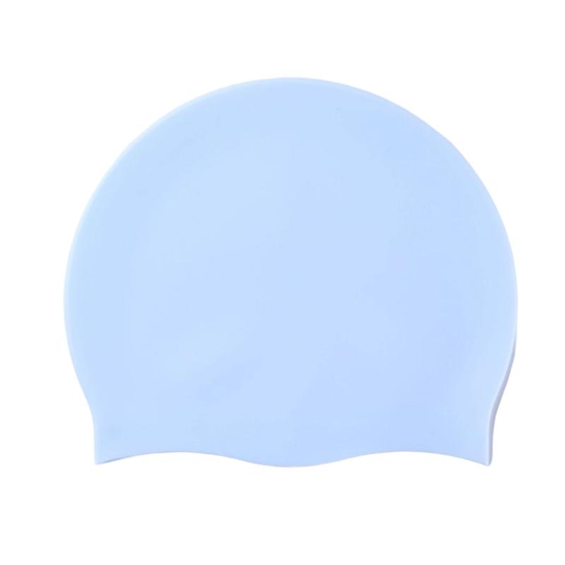 Plain Color Swimming Hat Protect Ears & Long Hair Swim Pool Hat Waterproofed Hat Suitable for Pool Beach and Water Sports
