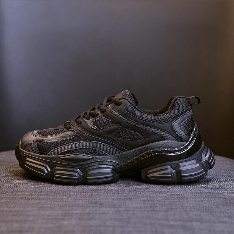 Women's Spring/Summer Thick Sole Dad's Shoes Women's Shoes High Grade Elevated Grey Casual Sports Shoes